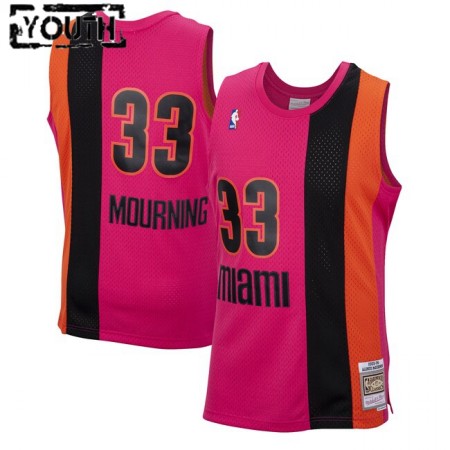 NBA Børn Trøje Miami Heat Alonzo Mourning 33 Mitchell Ness 2005-2006 Hardwood Classics Swingman NBA Børn Trøje Miami Heat Alonzo Mourning 33 Mitchell Ness 2005-2006 Hardwood Classics Swingman